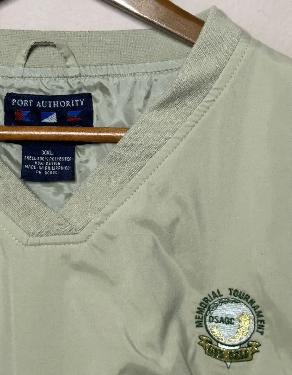 Vintage Port Authority 2XL Khaki Pullover Gus Bell Memorial